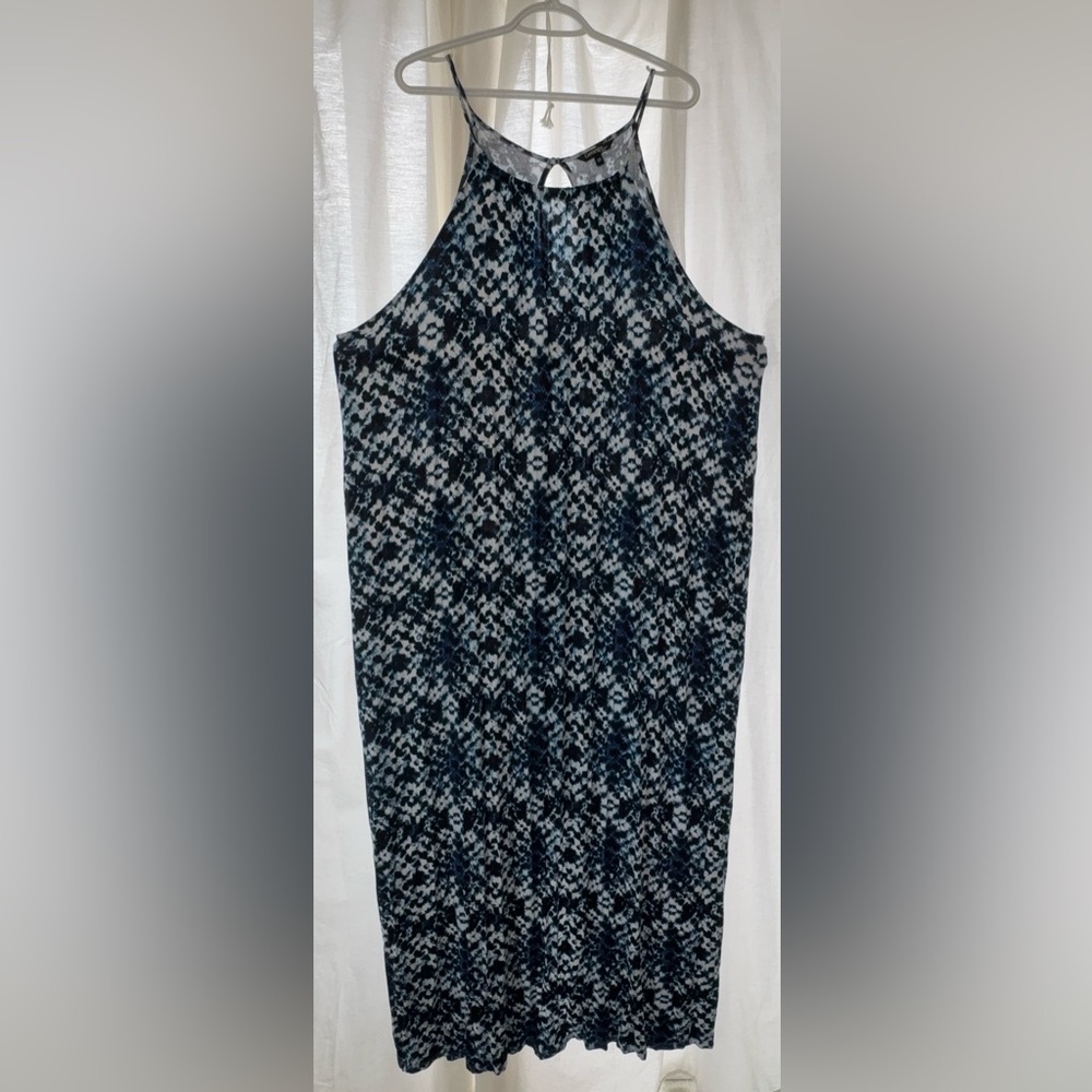 George Elegant Black and White Maxi Dress
